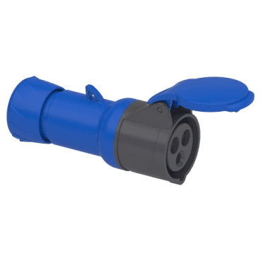 PKF16M423 - PratiKa wander socket - straight - 16 A - 2P + E - 250 V AC